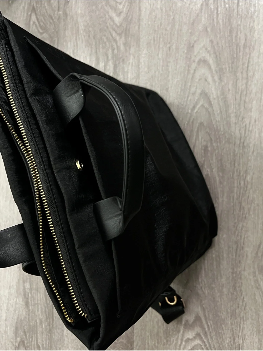 Black Men's Convertible Backpack Tote - Minimal Everyday Bag
